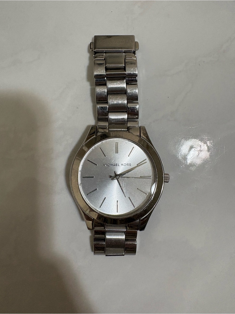 Michael Kors Women’s Silver-tone Stainless Steel Bracelet Watch